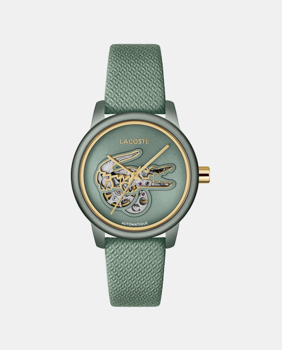 Imagen 0 de Reloj de mujer Lacoste 12,12, Automatique de piel verde Verde