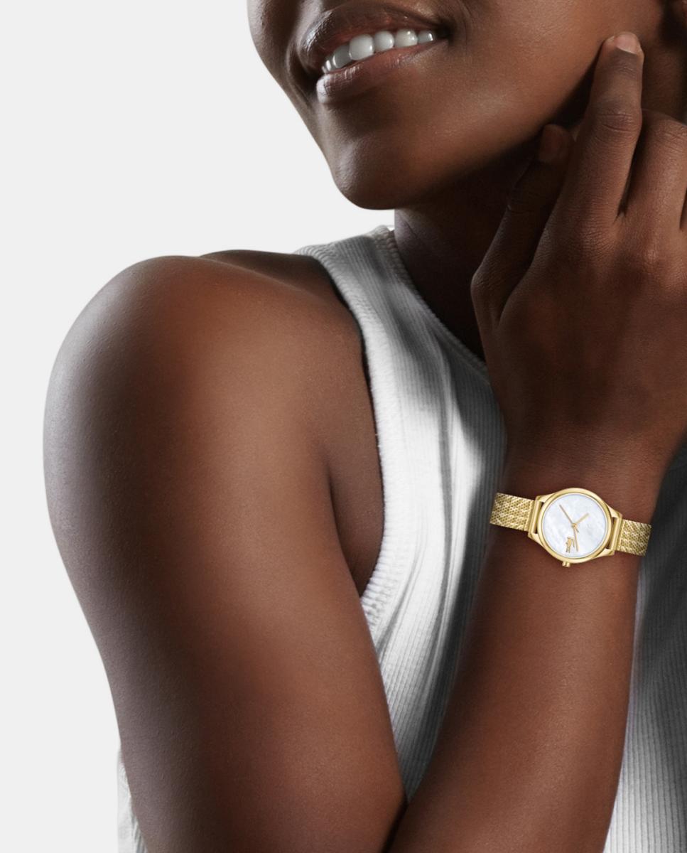 Reloj de mujer Mini Crocodelle 2001500 de acero dorado - Lacoste - Blanco Blanco-4