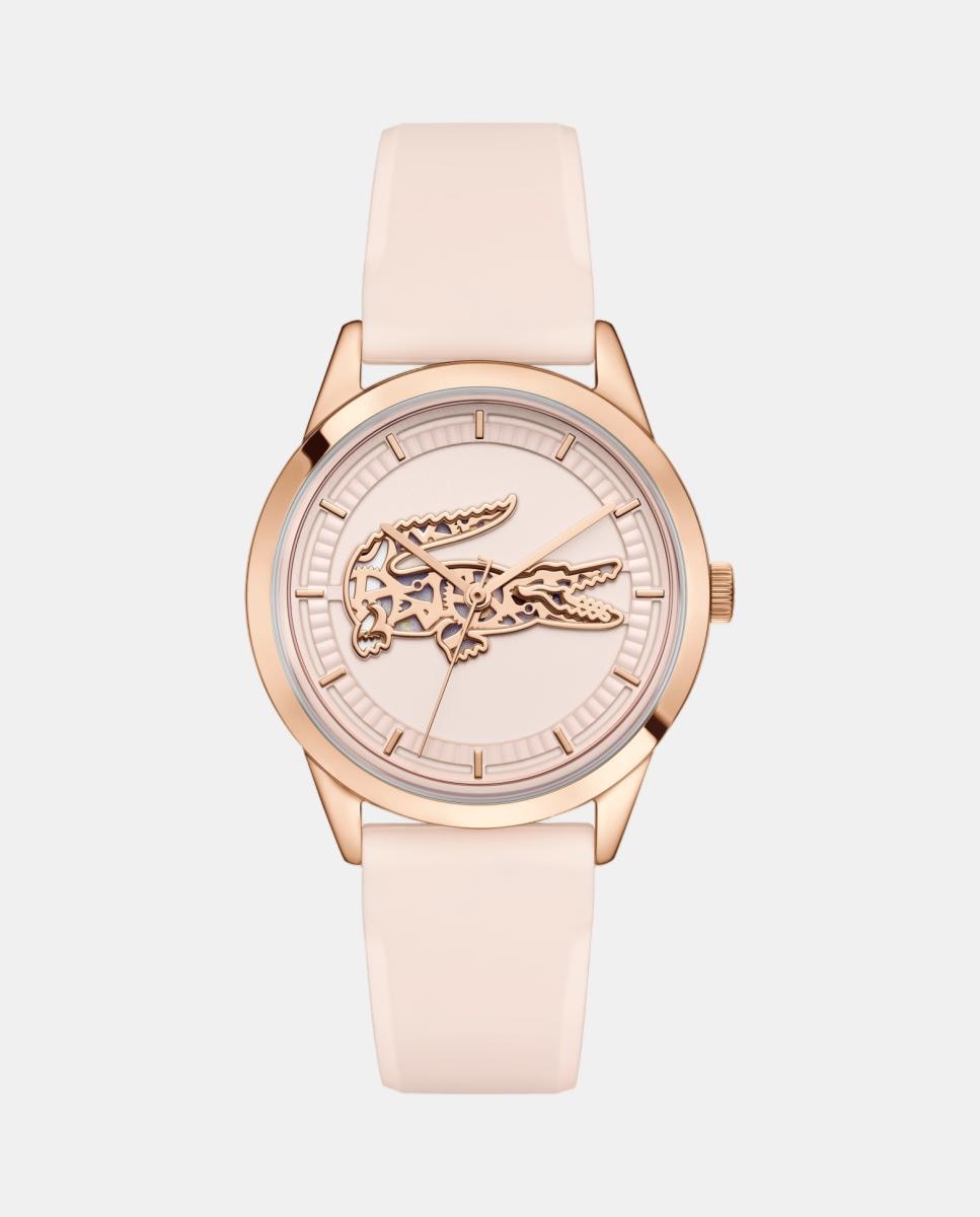 Imagen 0 de Reloj de mujer Deva 2001533  de silicona rosa Rosa empolvado