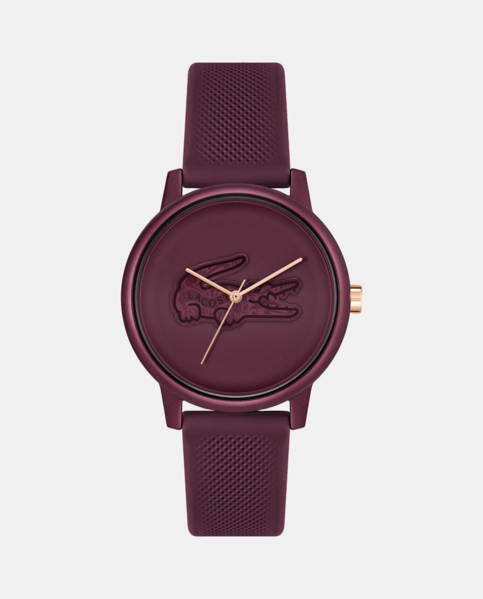 Imagen 0 de Reloj de mujer Lacoste 12. 12 x Mas 2001516 de silicona morado Burdeos