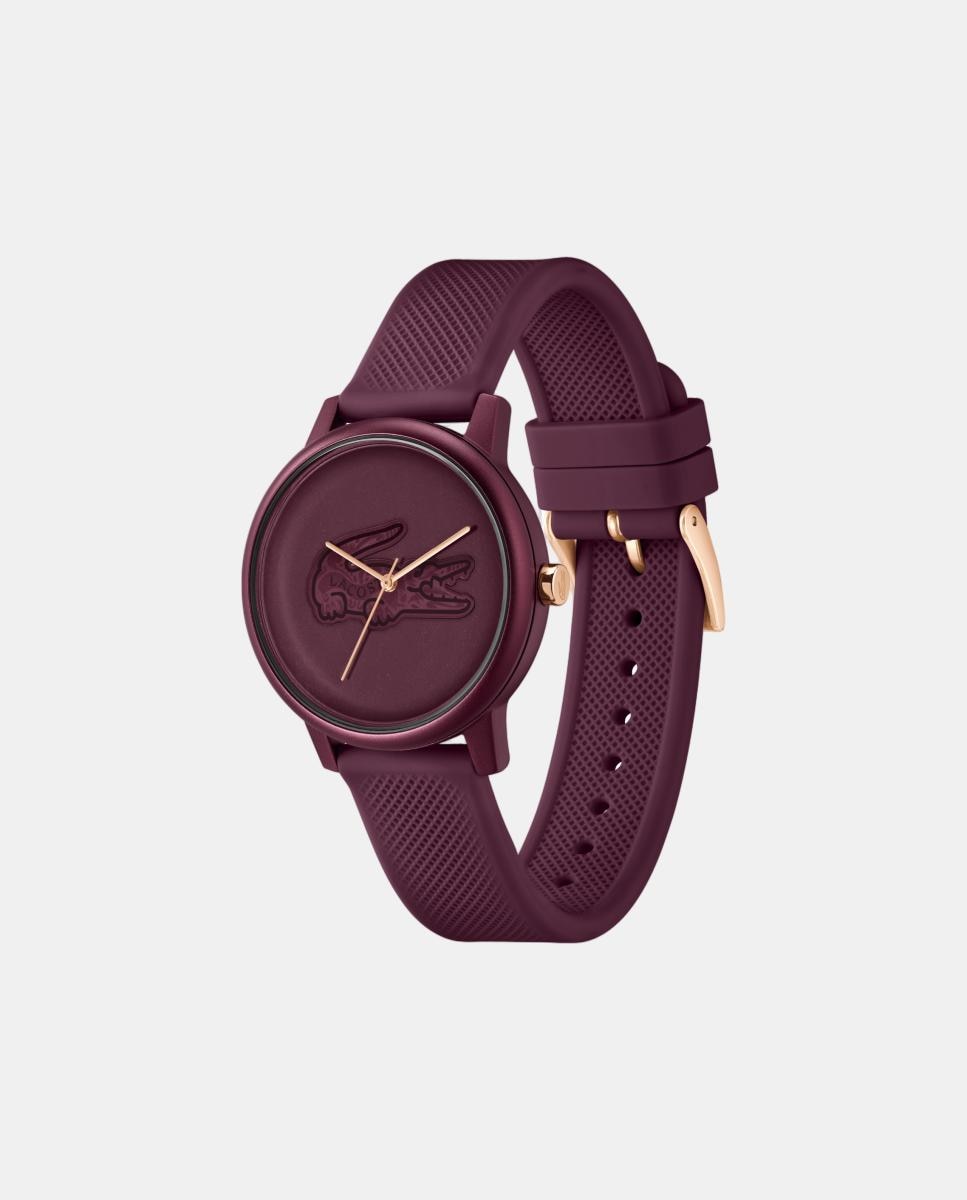 Reloj de mujer Lacoste 12. 12 x Mas 2001516 de silicona morado - Burdeos Burdeos-2