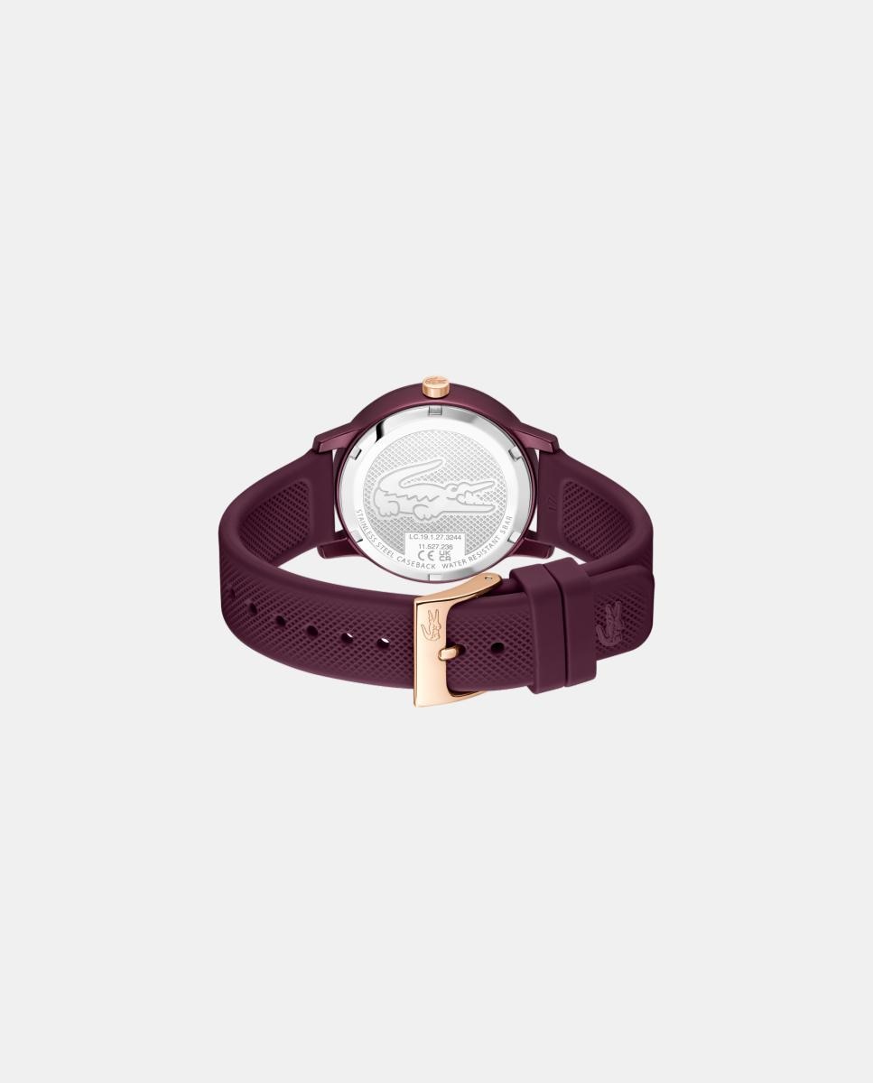 Reloj de mujer Lacoste 12. 12 x Mas 2001516 de silicona morado - Burdeos Burdeos-4