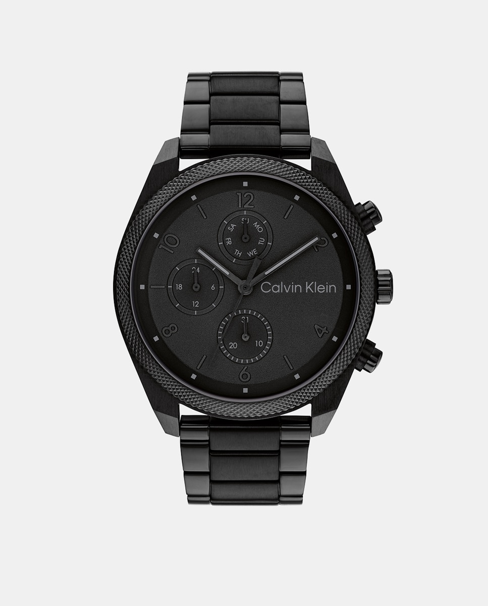 Imagen 0 de Reloj de hombre Impact 25200359 multifunción de acero negro Negro