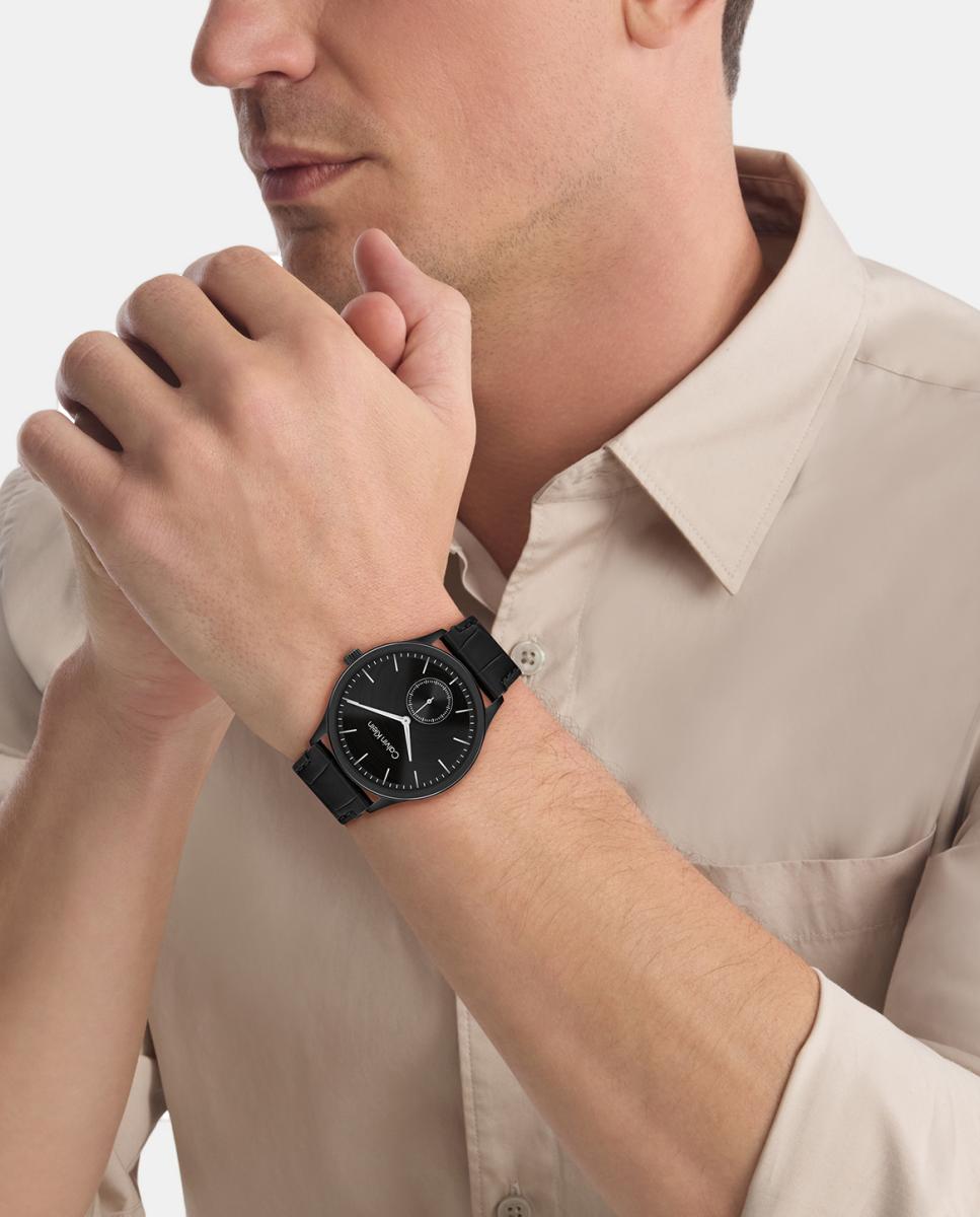Reloj de hombre CK Tailored 25200555 de piel - Calvin Klein - Negro Negro-4