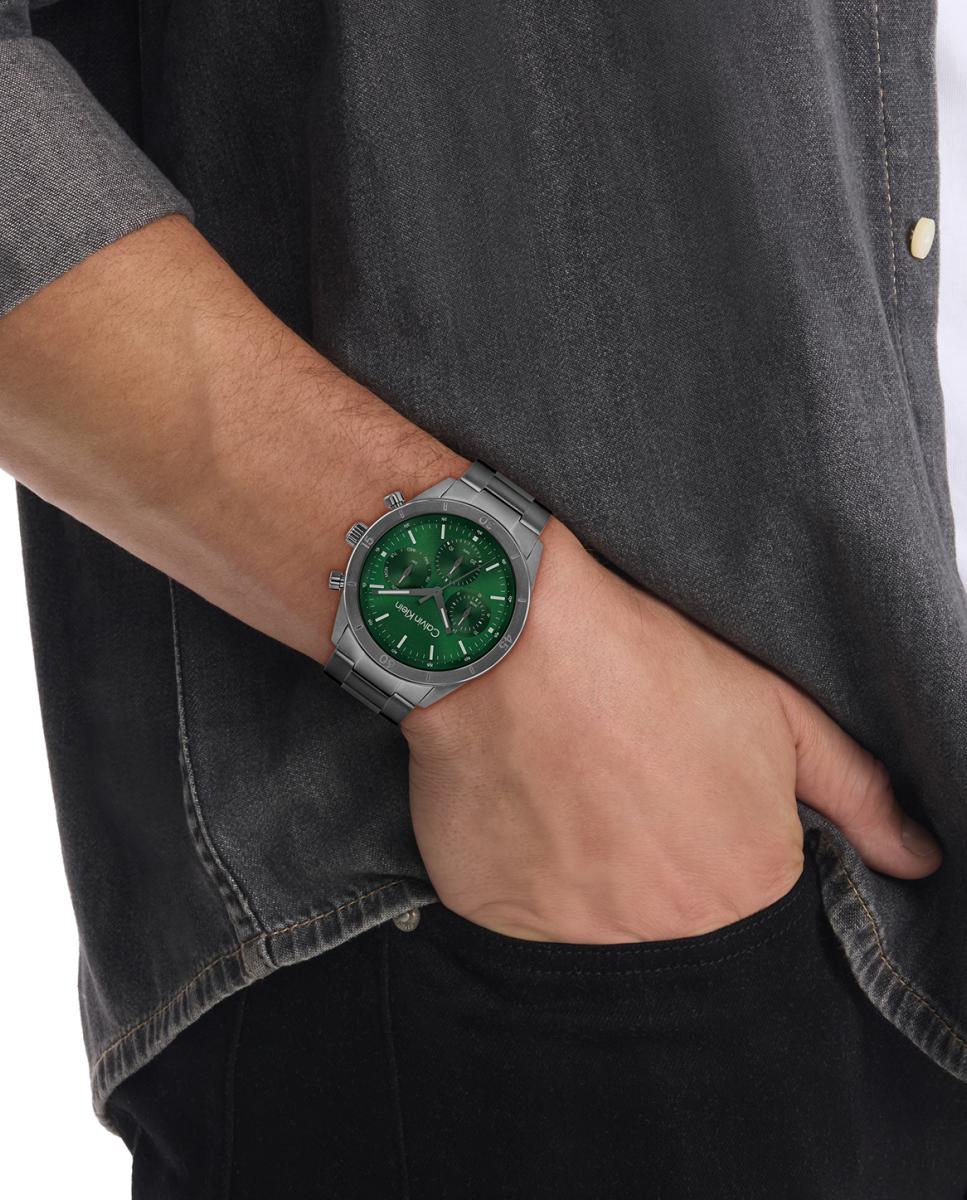 Reloj de hombre CK Performance 25200561 de acero gris - Calvin Klein - Verde Verde-4
