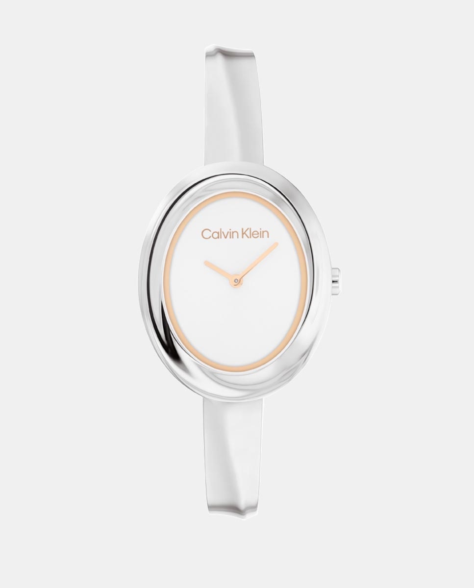 Relógio CK Twisted Bezel 25100055 de Aço - Prateado Prata-1