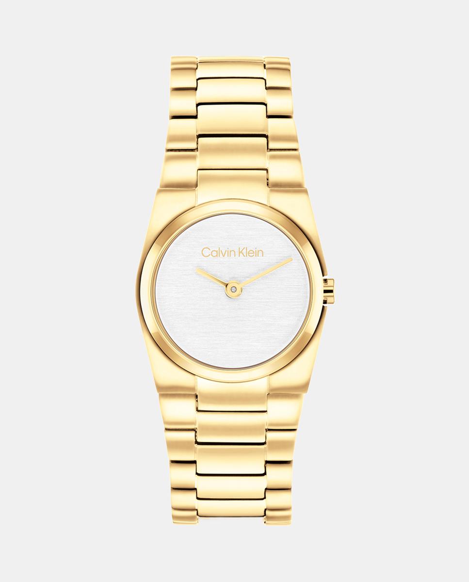 Reloj de mujer Unite 25100122 de acero inoxidable pavonado en oro amarillo - Calvin Klein - Blanco Blanco-1