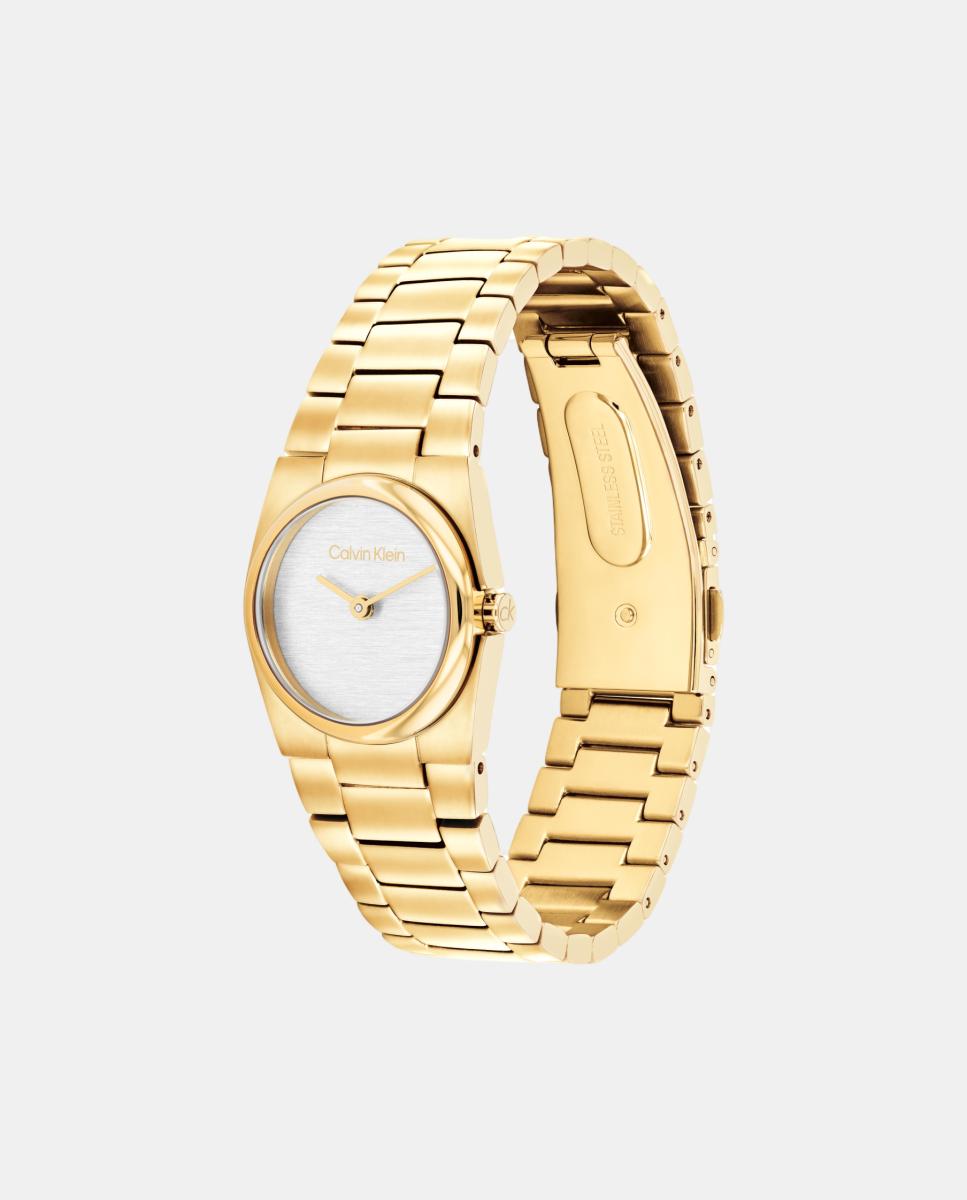 Reloj de mujer Unite 25100122 de acero inoxidable pavonado en oro amarillo - Calvin Klein - Blanco Blanco-2