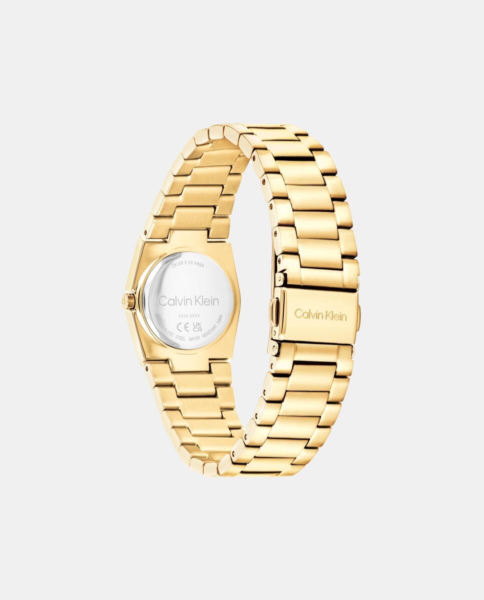 Reloj de mujer Unite 25100122 de acero inoxidable pavonado en oro amarillo - Calvin Klein - Blanco Blanco-3