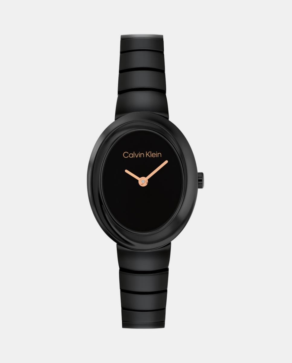 Imagen 0 de Reloj de mujer Twisted Bezel 25100150 de acero negro Negro