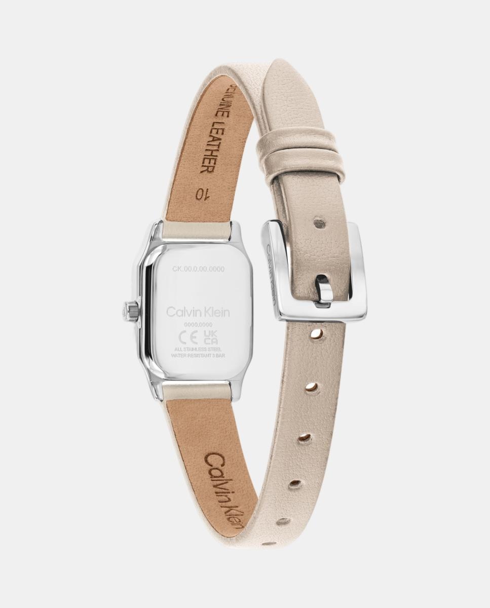 Reloj de mujer Soft Form 25100235 de piel gris - Calvin Klein - Blanco Blanco-3