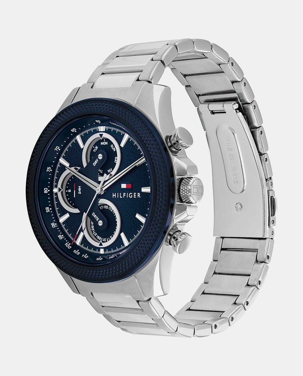 Reloj de hombre Clark 1792080 multifunción de acero - Tommy Hilfiger - Plata Plata-3