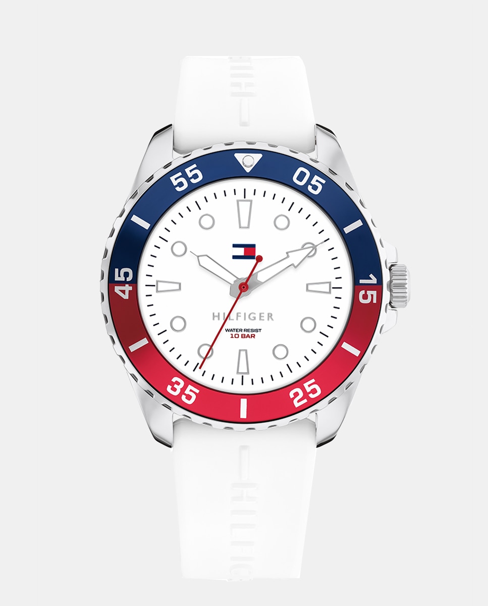 Reloj de niño Boys 1720050 de silicona - Tommy Hilfiger - Blanco Blanco-1