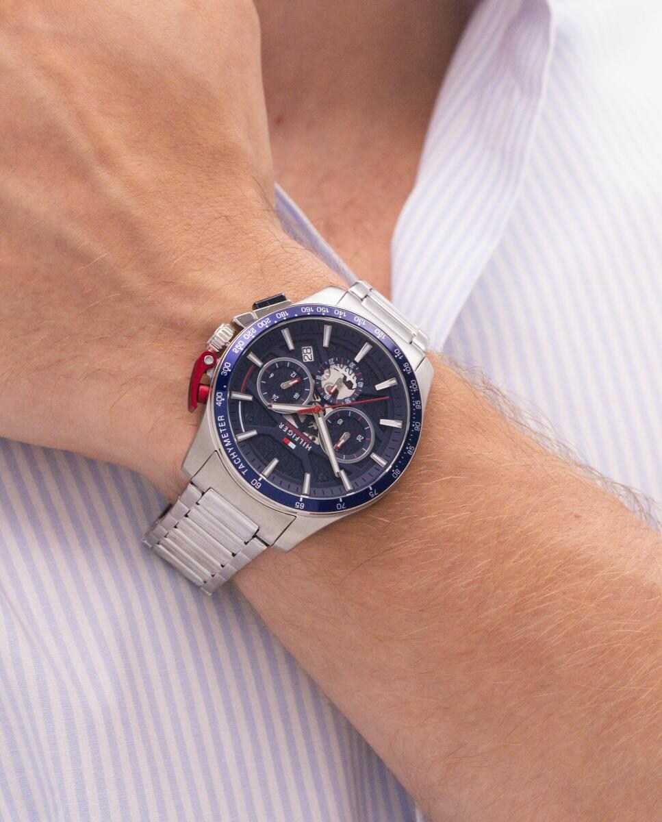 Imagen 0 de Reloj de hombre Bank 1792261 de acero Azul marino