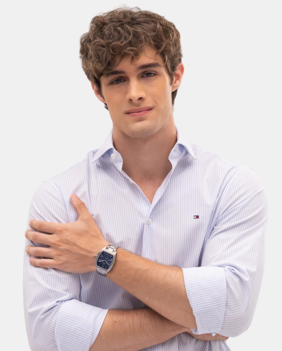 Relógio Multifunções Aço Azul-marinho-4