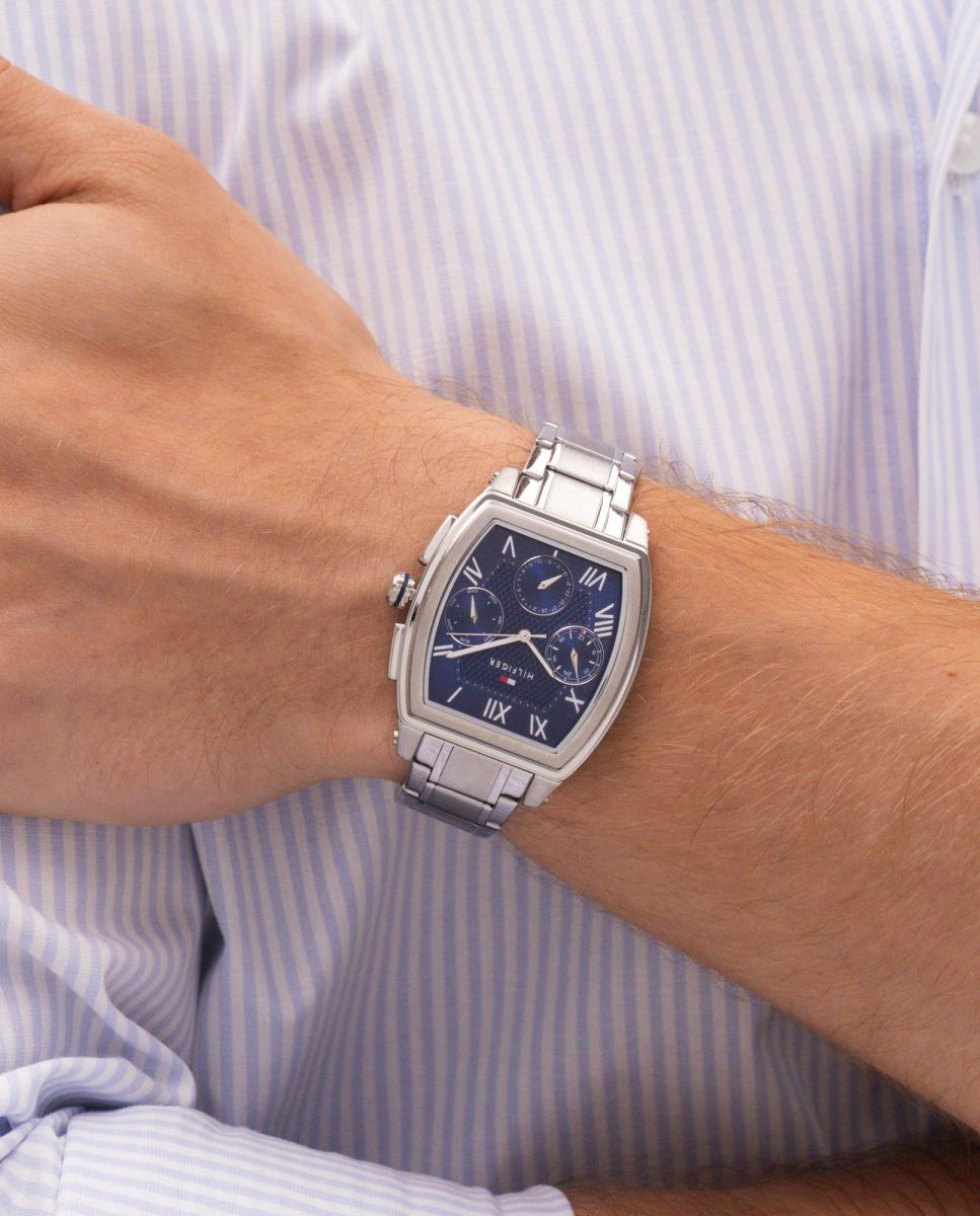 Relógio Multifunções Aço Azul-marinho-5
