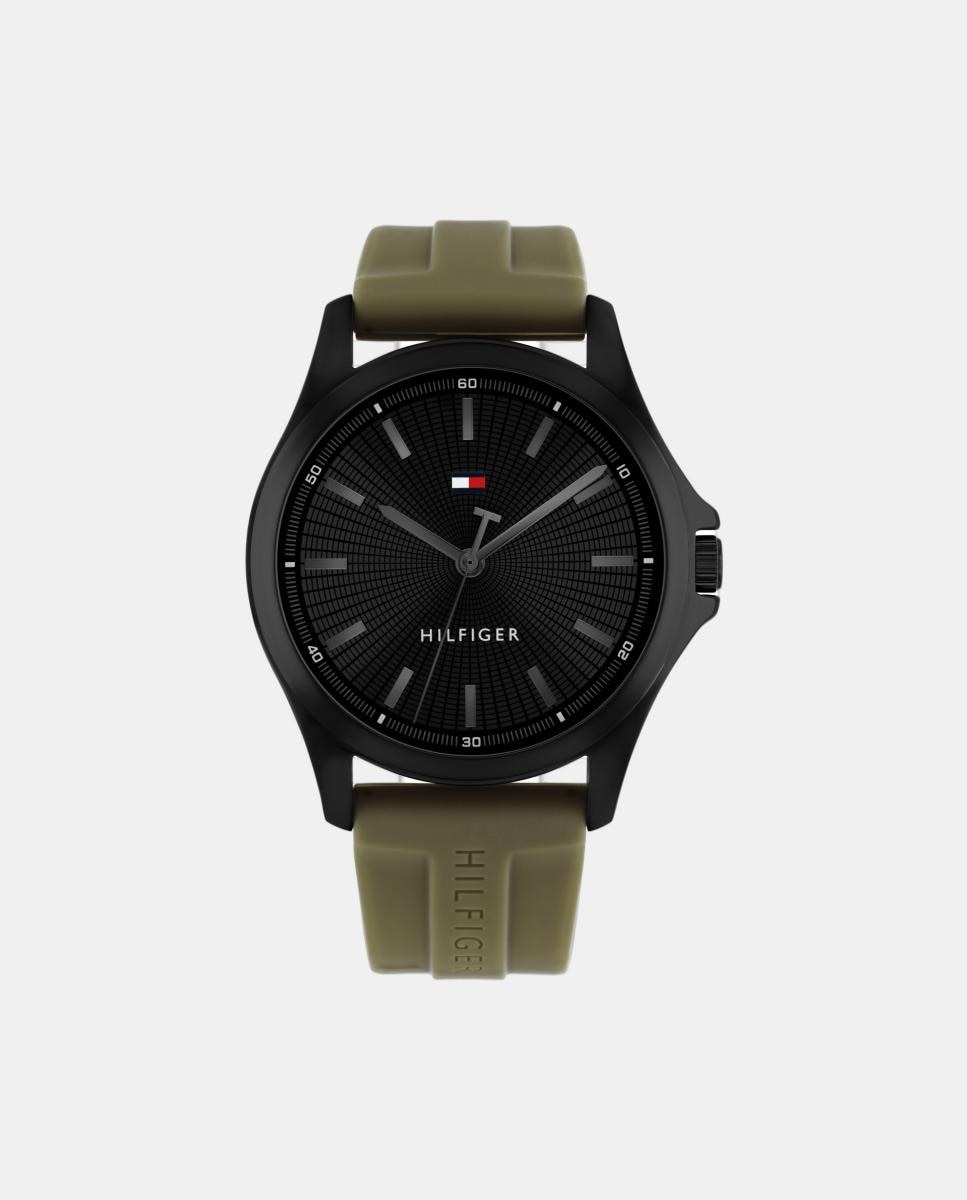 Reloj de hombre Bruce 1710741 de silicona verdes - Tommy Hilfiger - Negro Negro-1