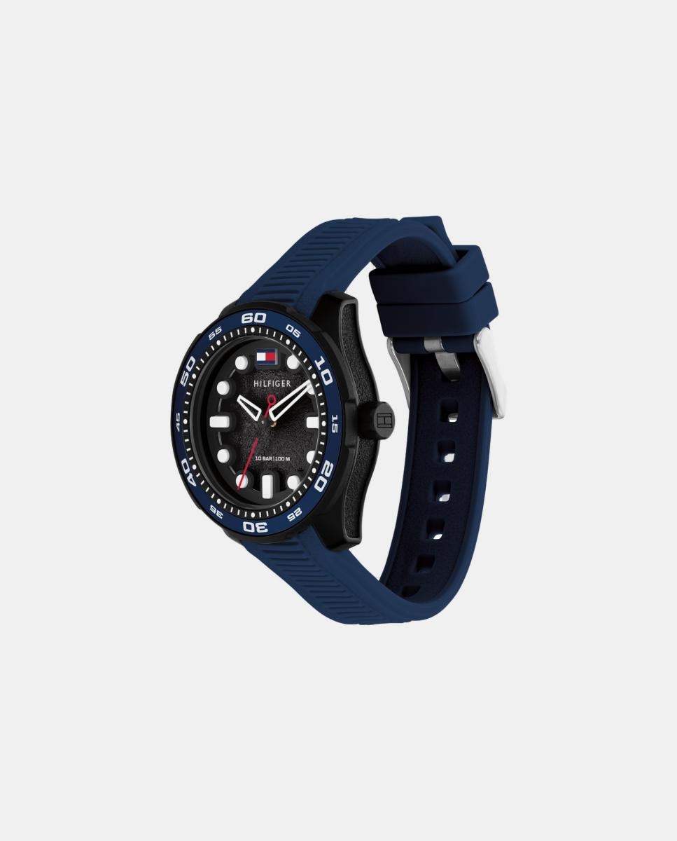 Reloj de niño TH - Tommy Hilfiger - Regatta 1720053 de silicona azul - Negro Negro-2
