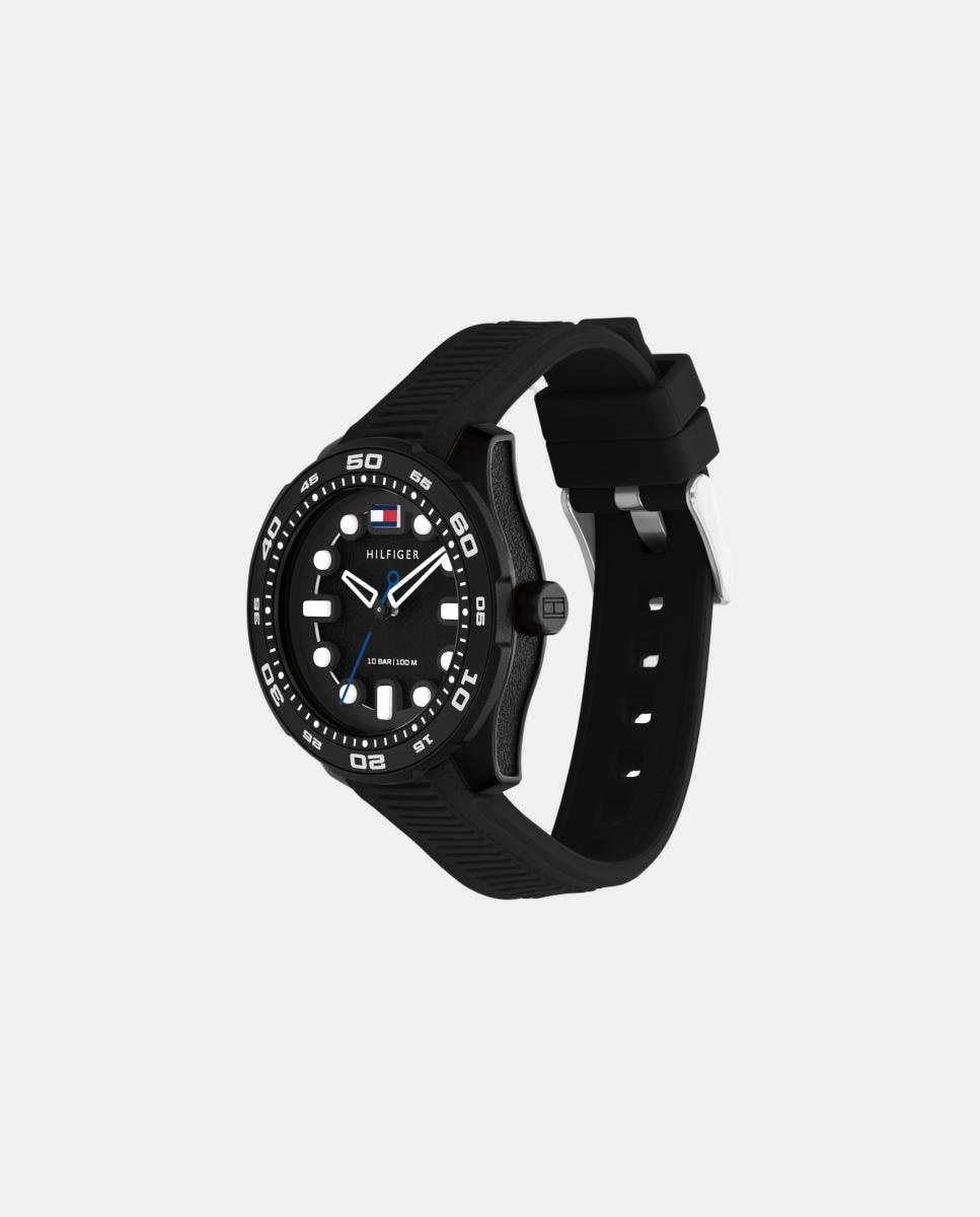 Reloj de niño TH - Regatta 1720054 de silicona negro Negro Tommy Hilfiger Negro-2