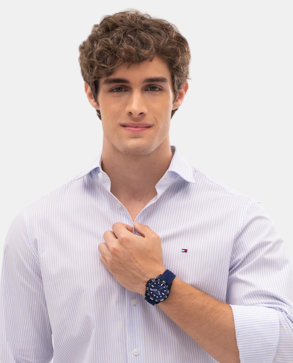 Reloj de hombre TH - Tommy Hilfiger - Regatta 1792265 de silicona azul - Azul marino Azul marino-4