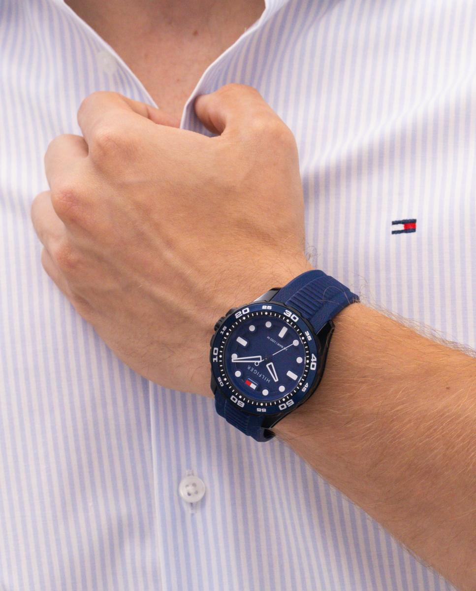 Reloj de hombre TH - Tommy Hilfiger - Regatta 1792265 de silicona azul - Azul marino Azul marino-5