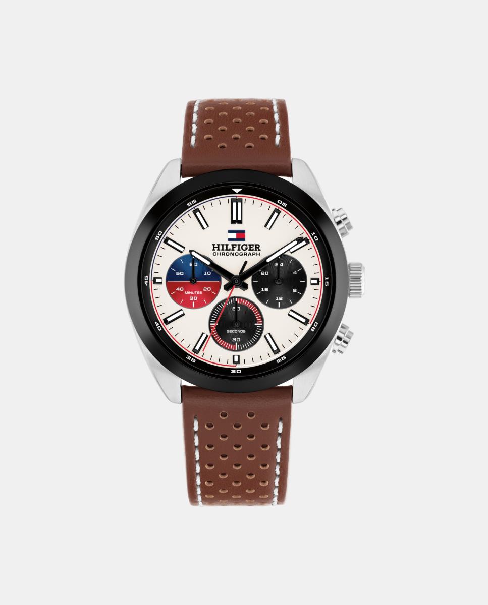 Reloj de hombre Hudson 1710765 de piel marrón - Tommy Hilfiger - Beige Beige-1