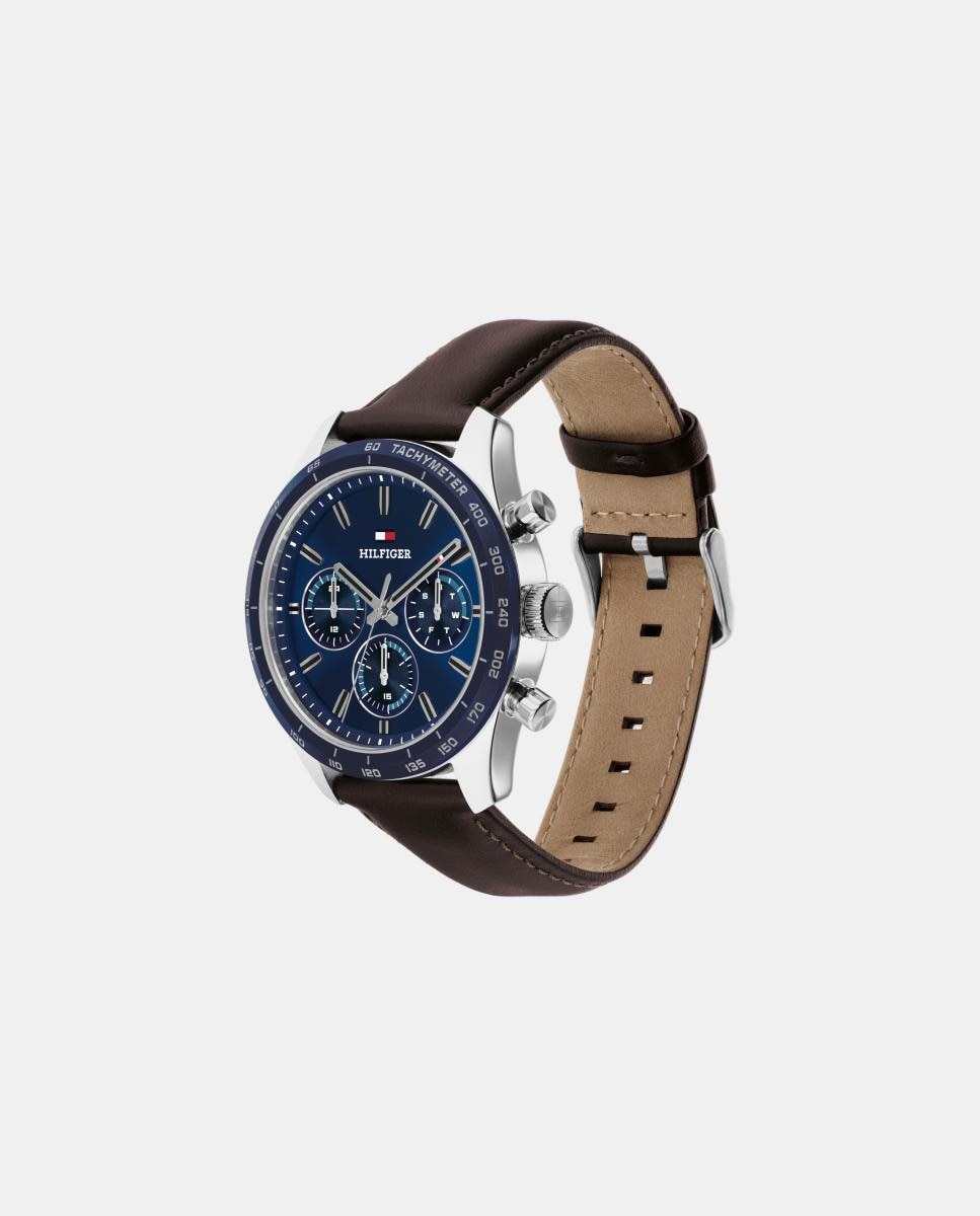 Relojes de hombre Hampton 1792276 multifunción de piel - Tommy Hilfiger - Azul marino Azul marino-2