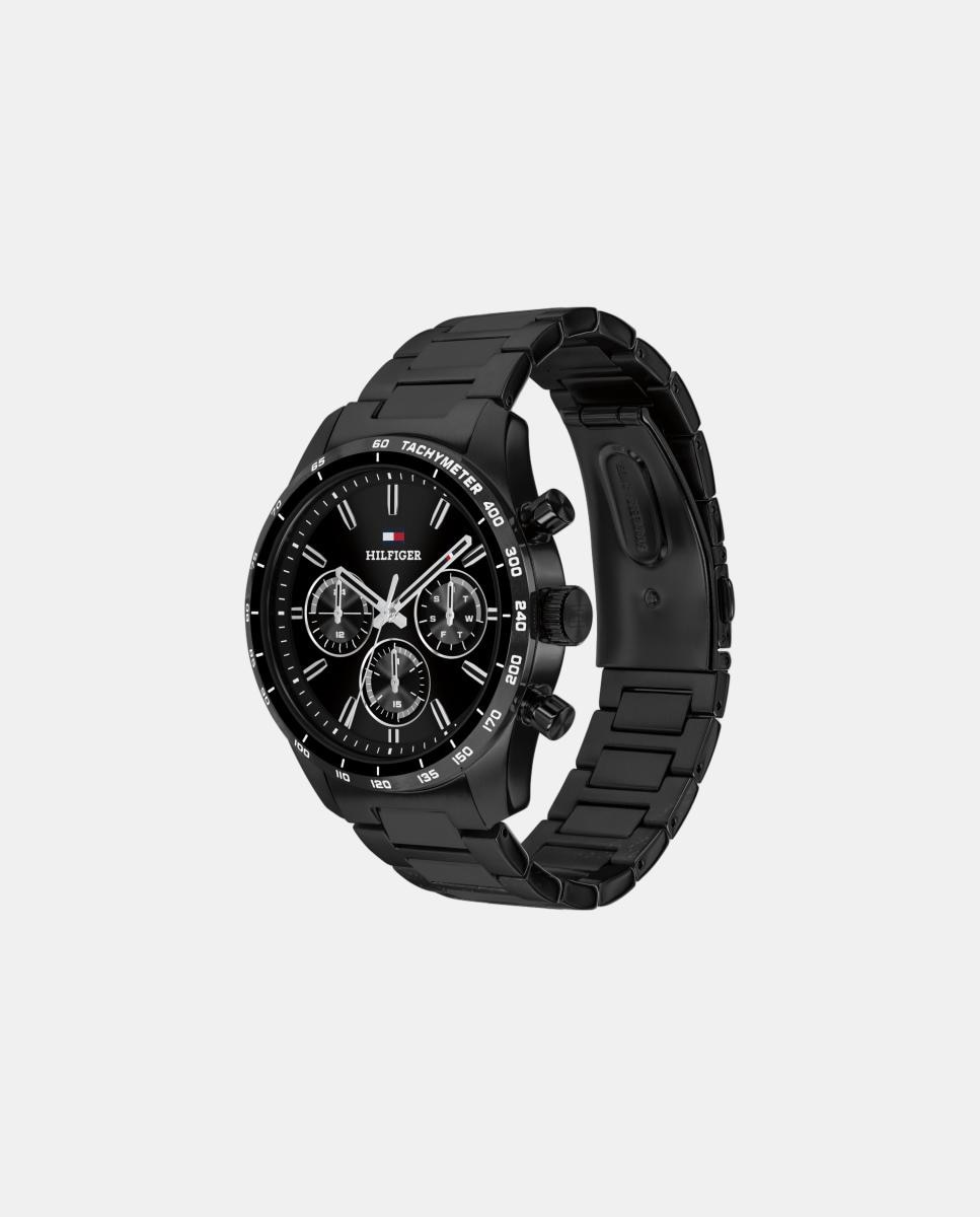 Reloj hombre Hapton 1792280 multifunción de acero - Tommy Hilfiger - Negro Negro-2