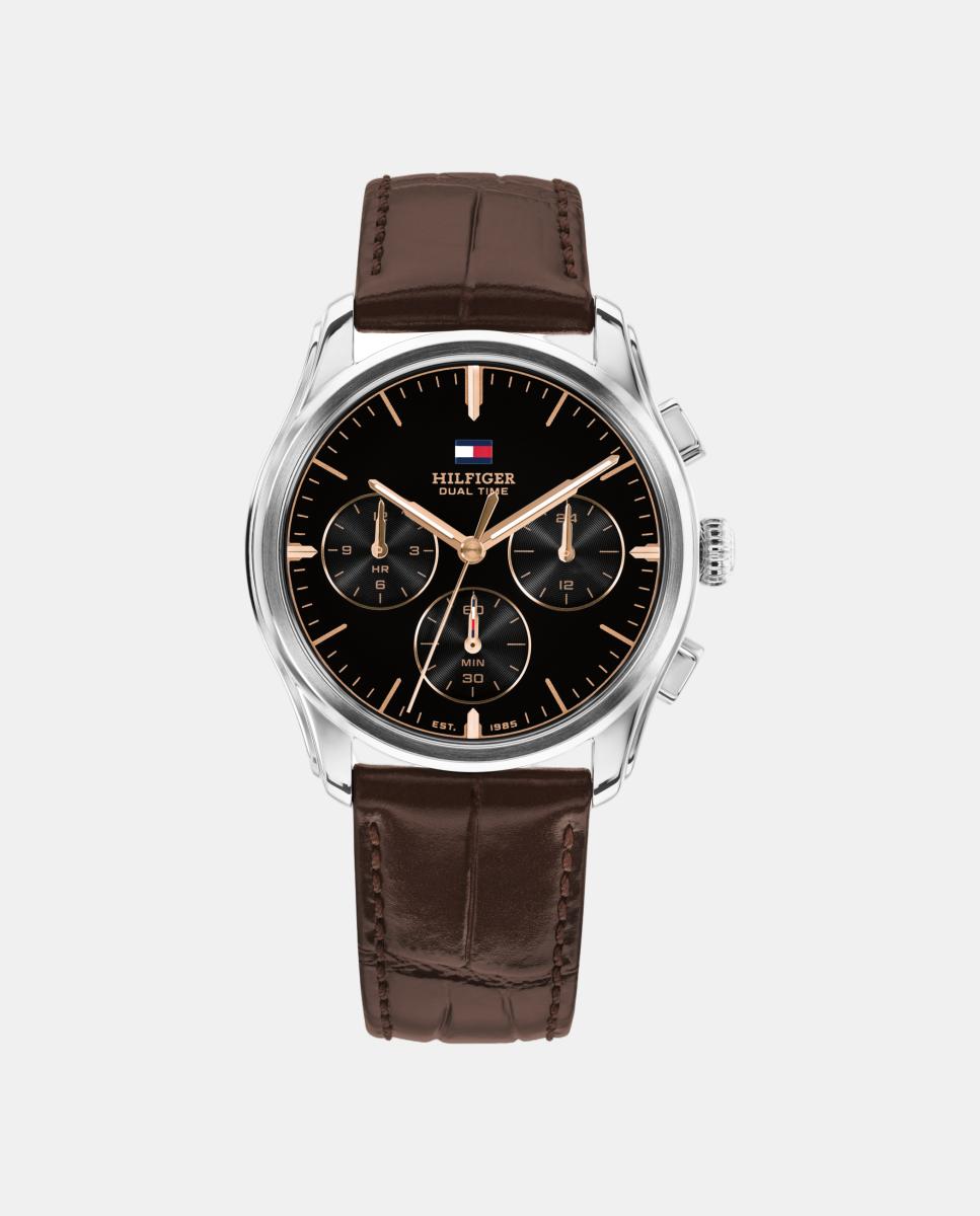 Reloj hombre The Empire 1710808 de piel marrón - Tommy Hilfiger - Negro Negro-1
