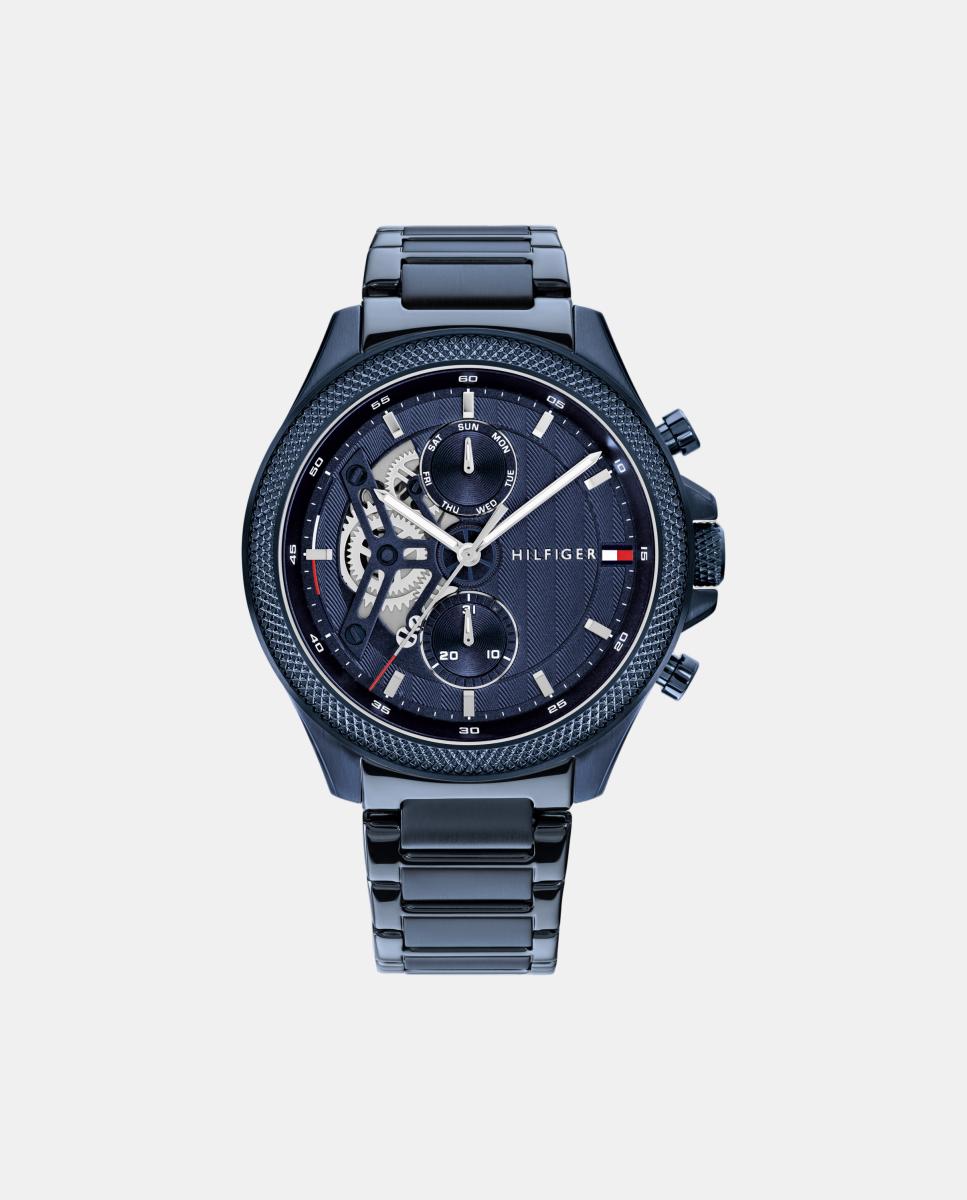 Reloj de hombre Clark 1792288 multifunción de acero - Tommy Hilfiger - Azul Azul-1