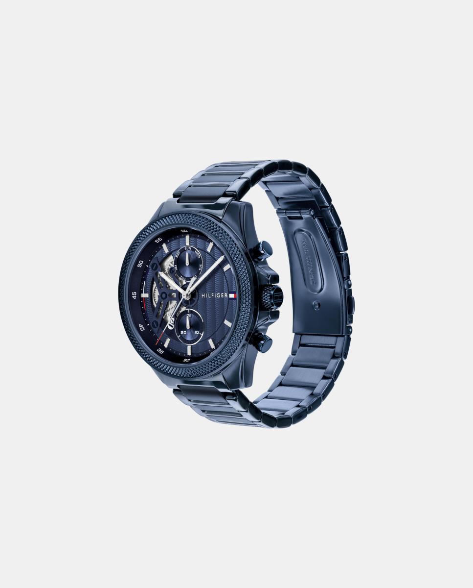Reloj de hombre Clark 1792288 multifunción de acero - Tommy Hilfiger - Azul Azul-2