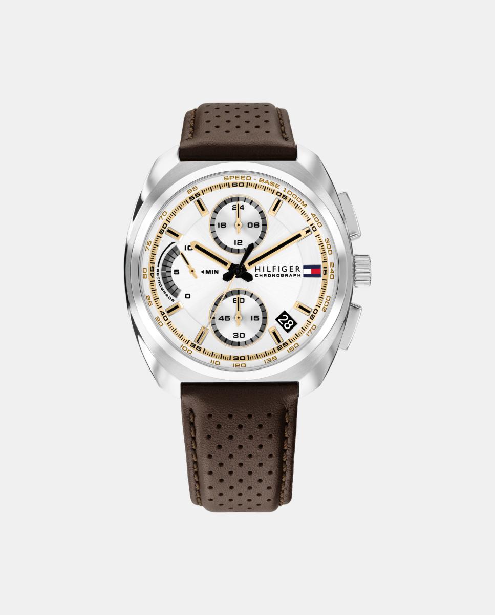 Reloj de hombre Cole 1792270 cronógrafo de piel - Tommy Hilfiger - Blanco Blanco-1