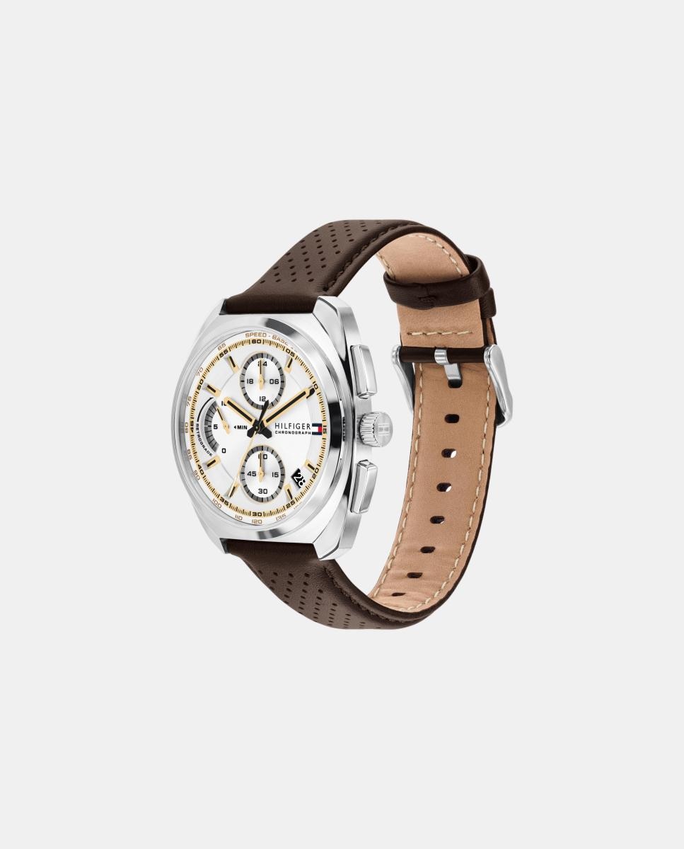 Reloj de hombre Cole 1792270 cronógrafo de piel - Tommy Hilfiger - Blanco Blanco-2