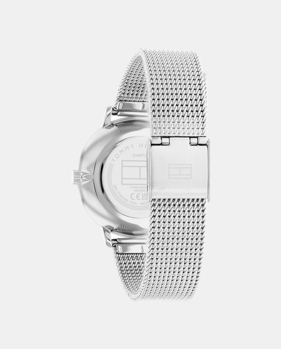 Relógio Pippa 1782665 de Malha de Aço Prata-3