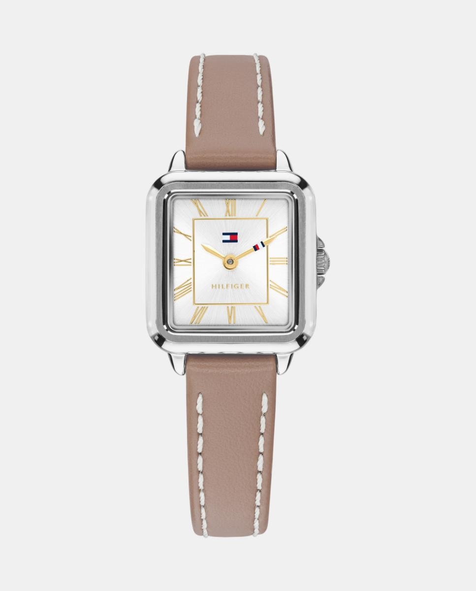 Imagen 0 de Reloj de mujer Mia 1782917 de piel gris Blanco