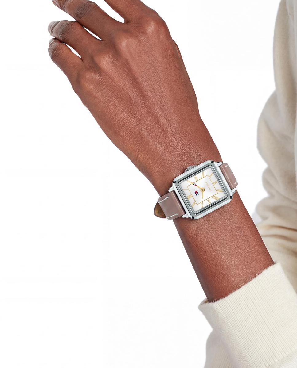 Reloj de mujer Mia 1782917 de piel gris - Tommy Hilfiger - Blanco Blanco-4