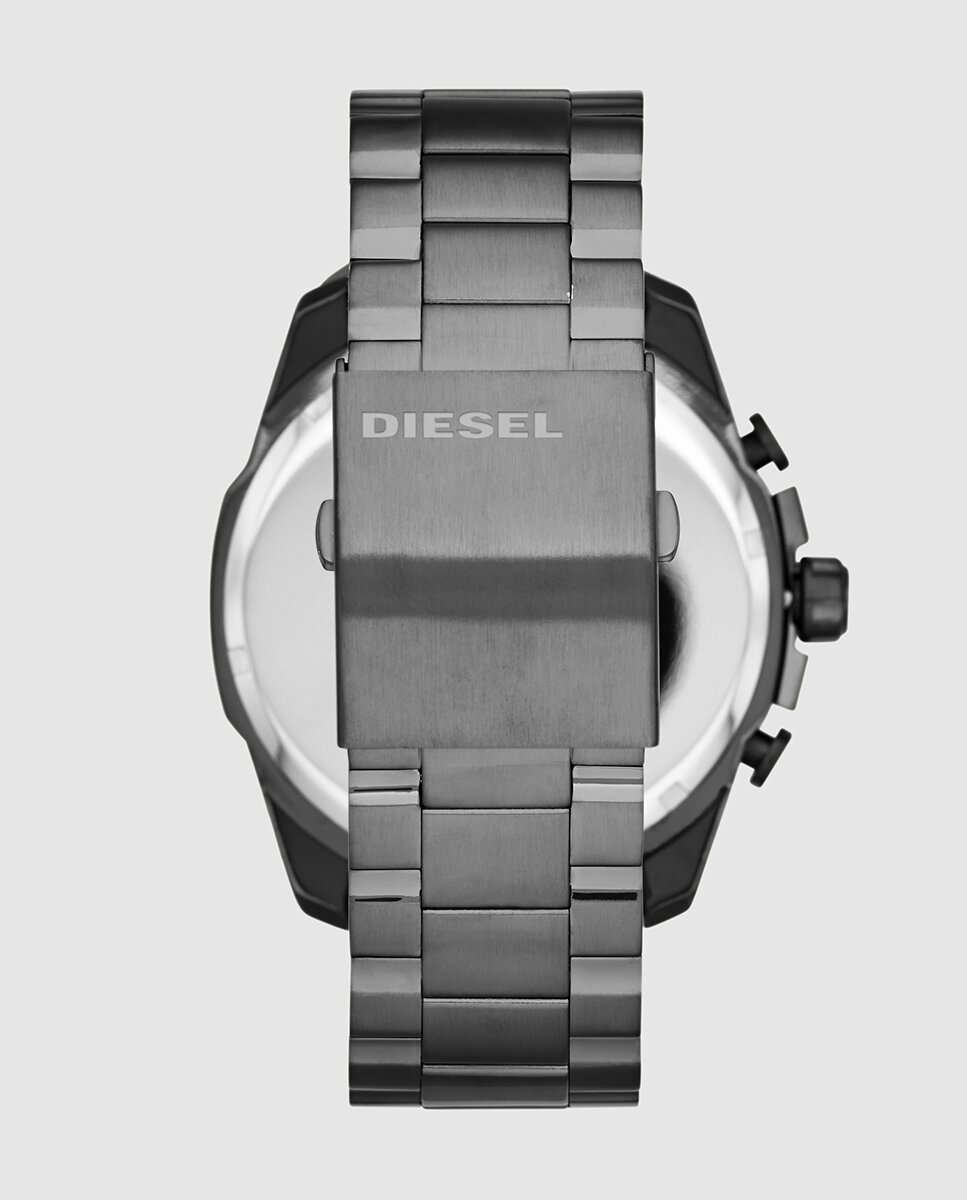 Relógio de homem Diesel DZ4329 Mega Chief de aço Azul-2