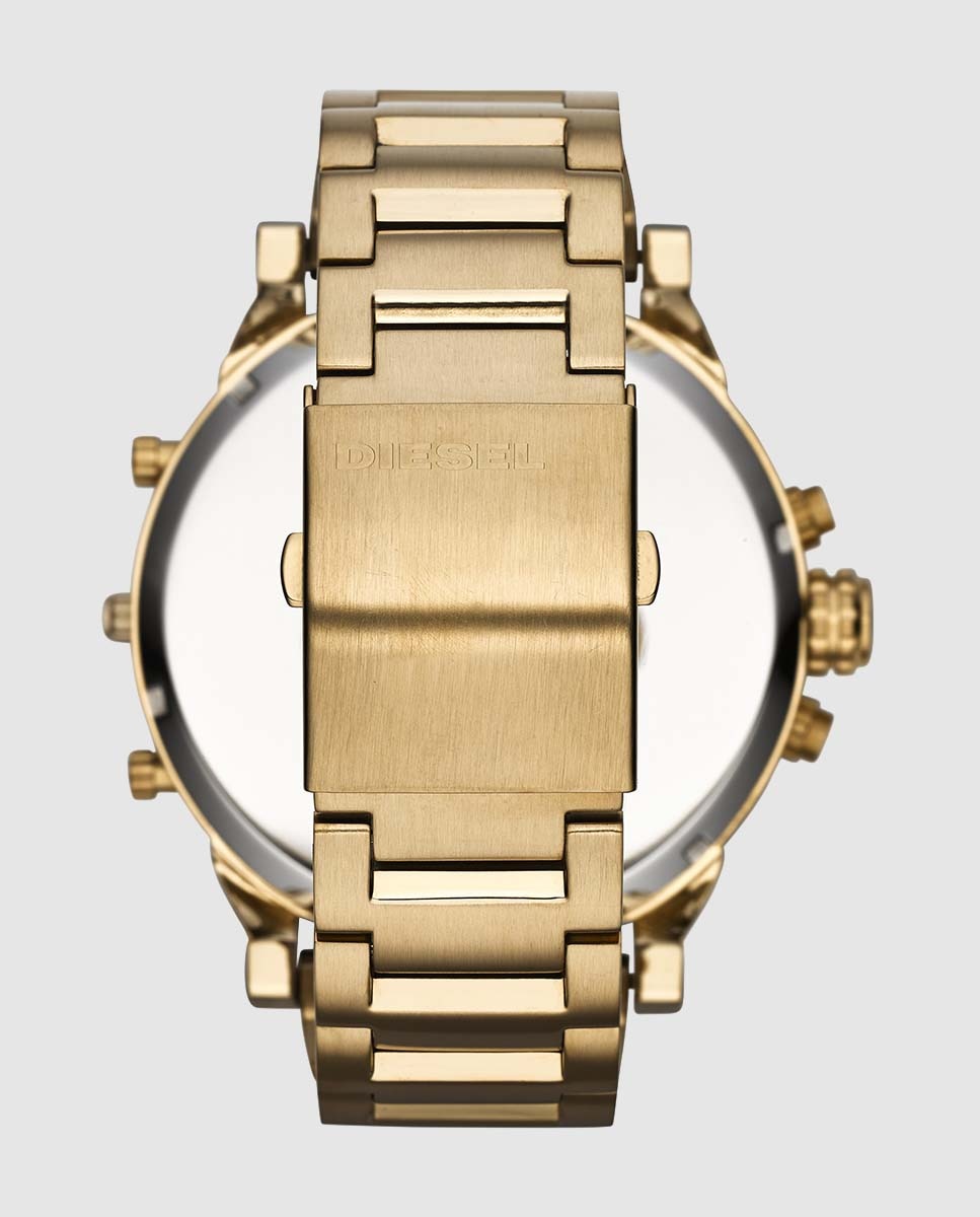 Relógio Mr. Daddy 2.0 DZ7333 Multifunções de Aço - Dourado Preto-3