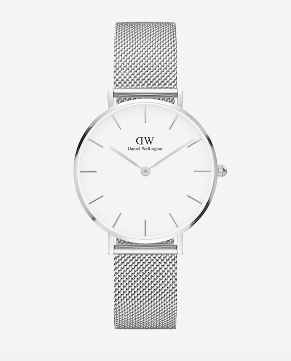 Relógio Petite Mesh DW00100164 de Malha de Aço Prata-1