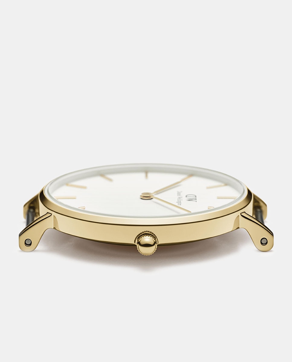 Relógio Petite Mesh DW00100348 de Malha de Aço - Dourado Ouro-4