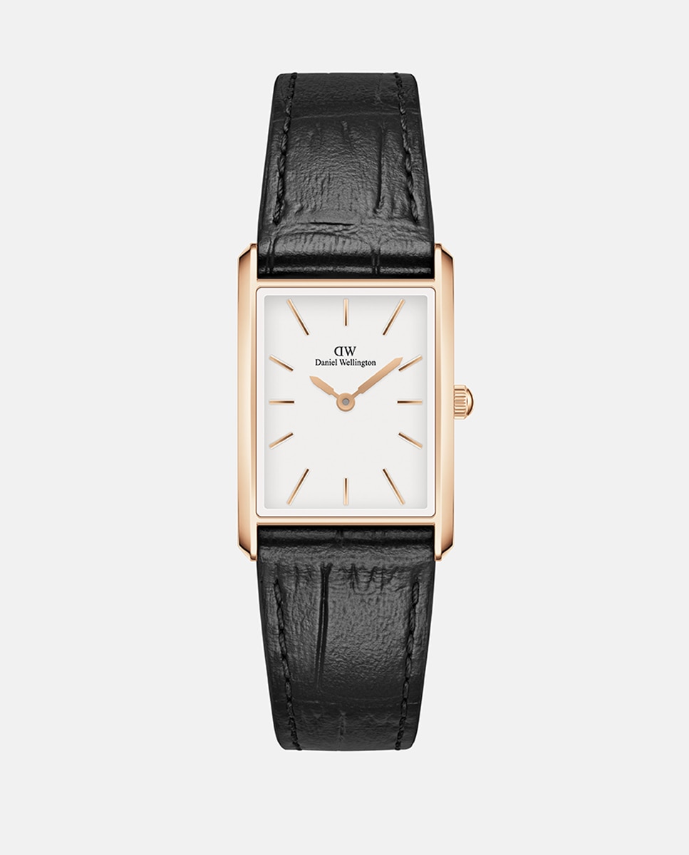 Relógio The Bound DW00100693 em Pele - Preto Preto-1