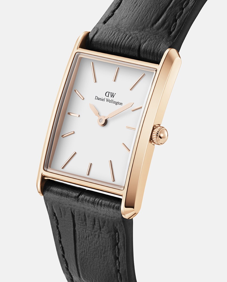 Relógio The Bound DW00100693 em Pele - Preto Preto-2