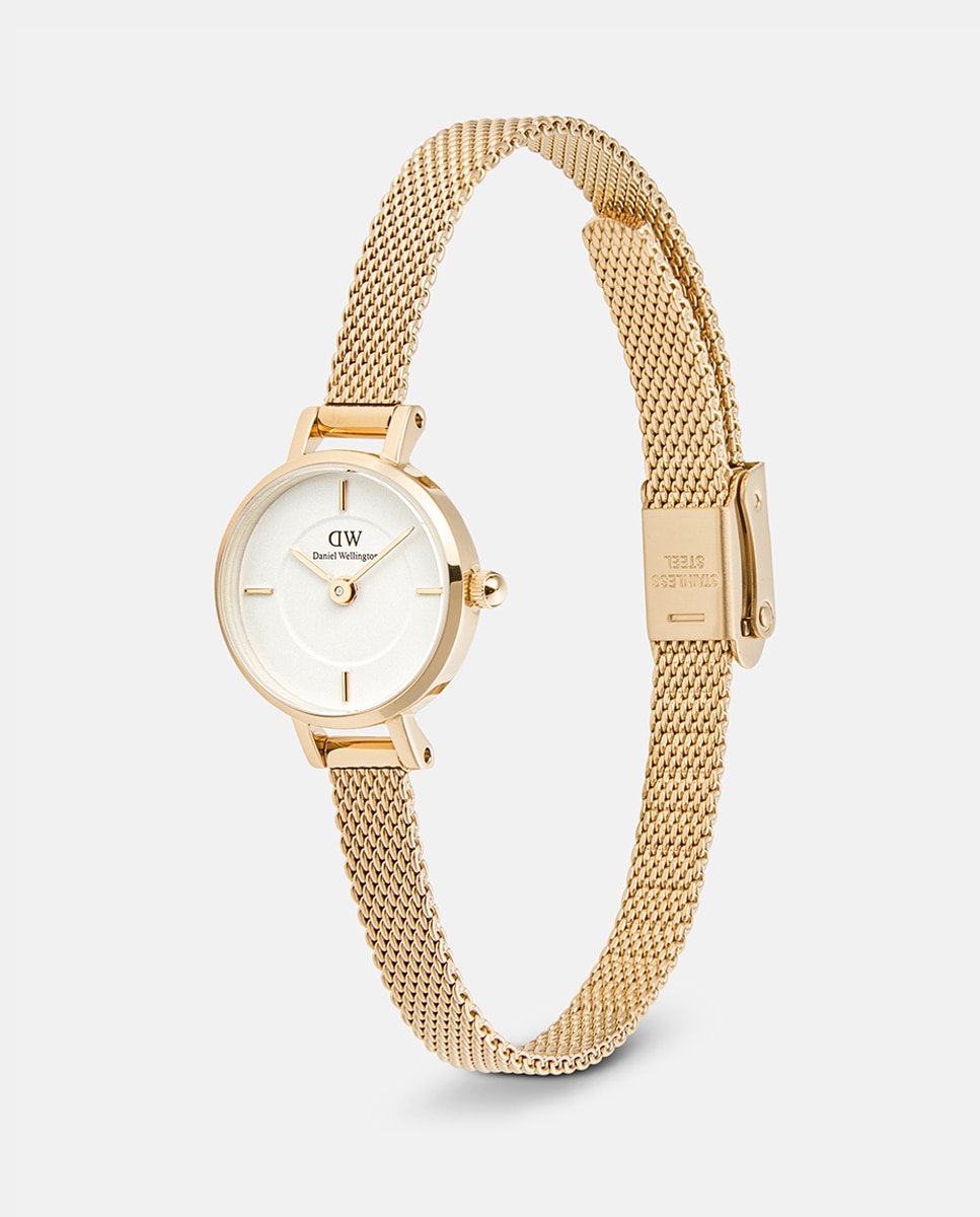 Relógio Petit Mini DW00100745 de Malha - Dourado Ouro-3