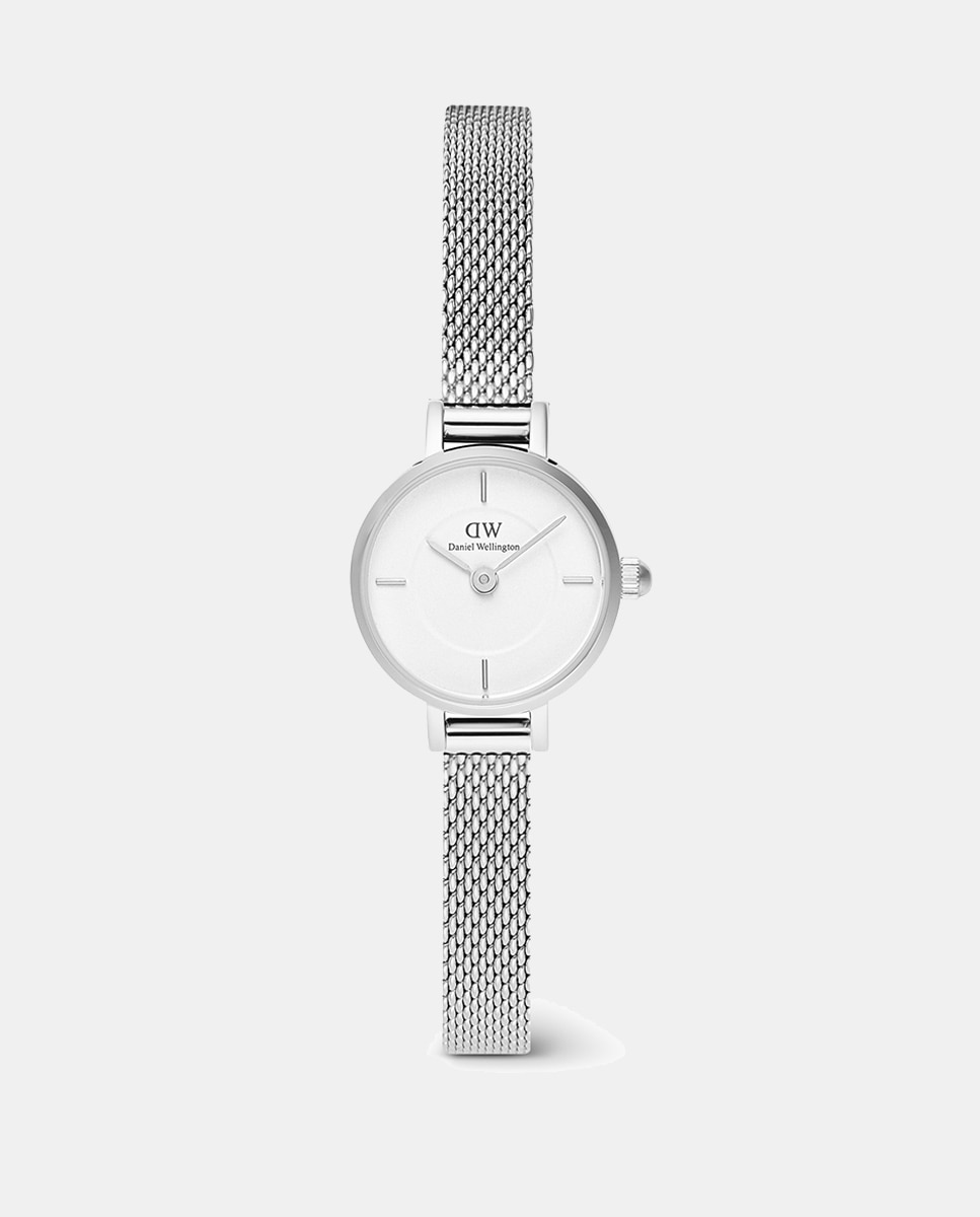 Relógio Petit Mini DW00100746 de Malha de Aço Prata-1