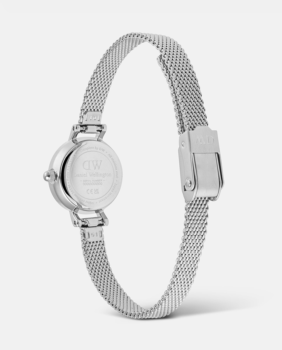 Relógio Petit Mini DW00100746 de Malha de Aço Prata-2