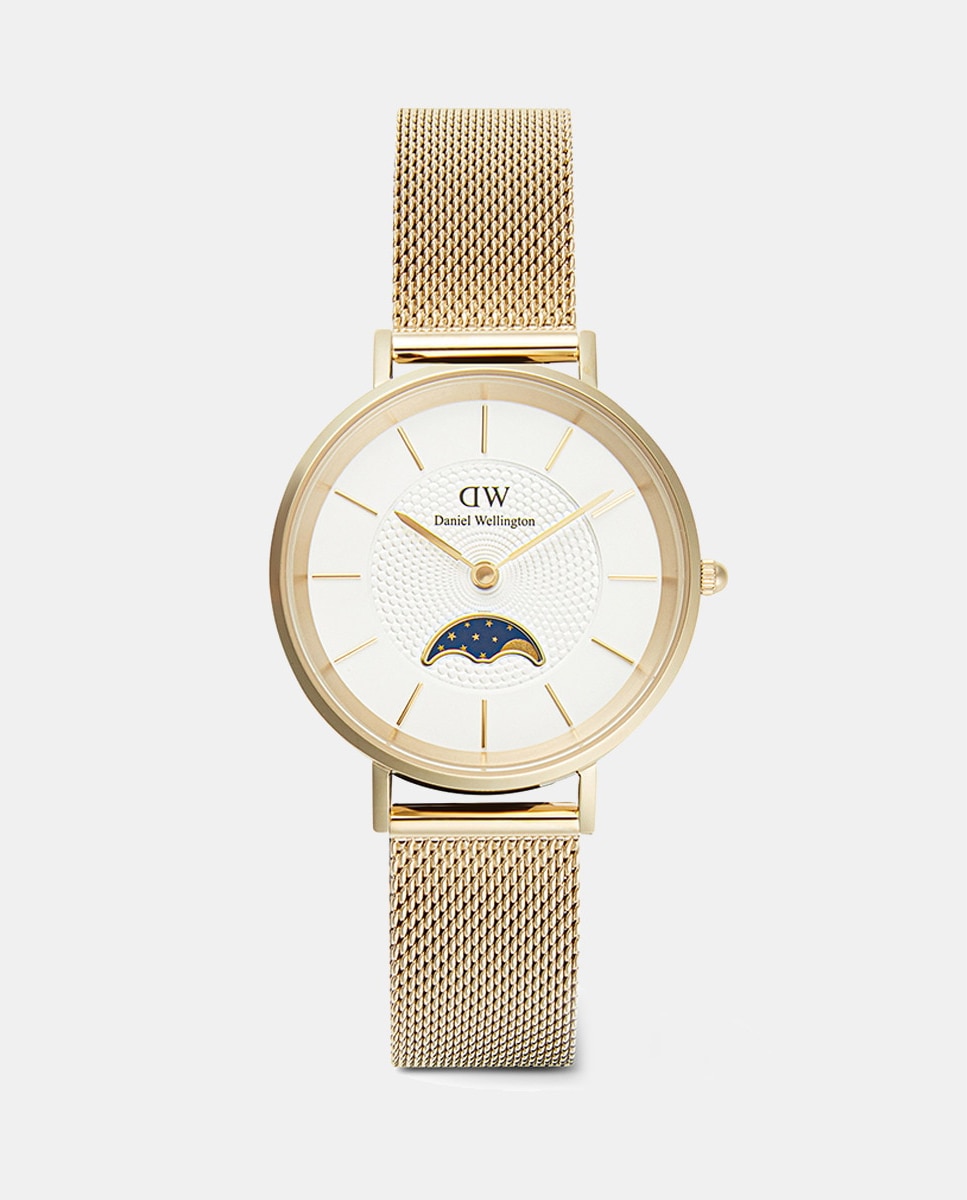 Relógio Petit Lune com Fase Lunar - Dourado Ouro-1