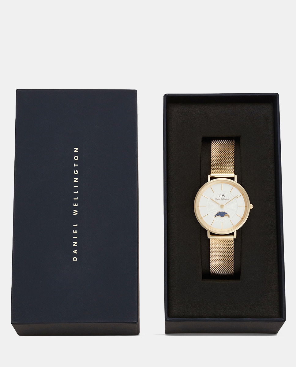 Relógio Petit Lune com Fase Lunar - Dourado Ouro-5