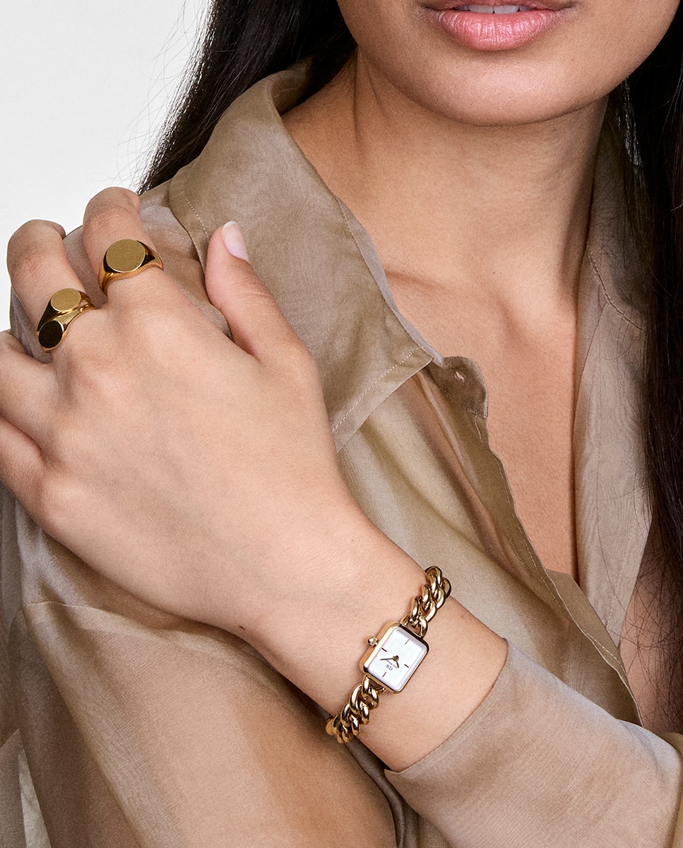 Relógio Jolie Chain DW00100836 de Aço - Dourado Ouro-7