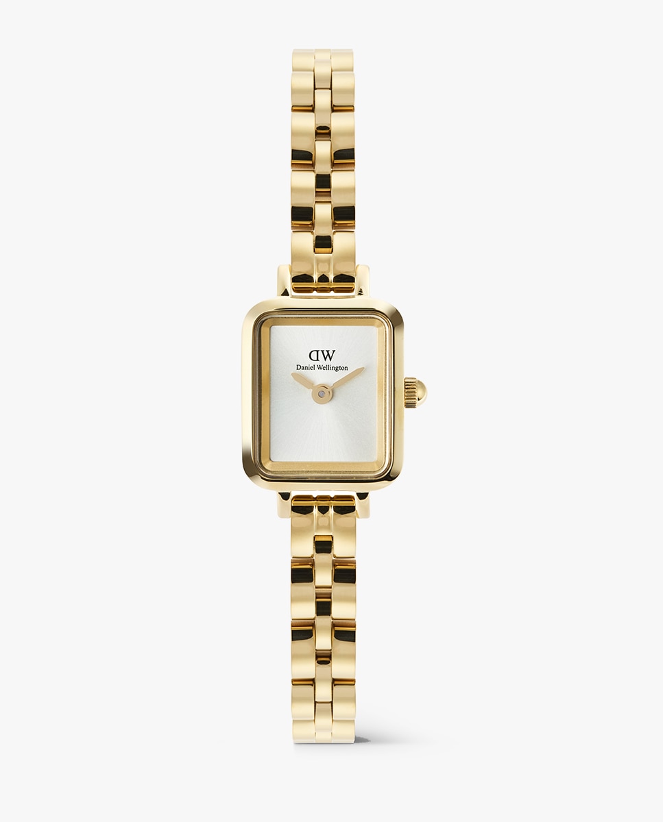 Reloj de mujer Petit Mini Quadro Arch DW00100850 de acero dorado - Daniel Wellington - Blanco Blanco-1