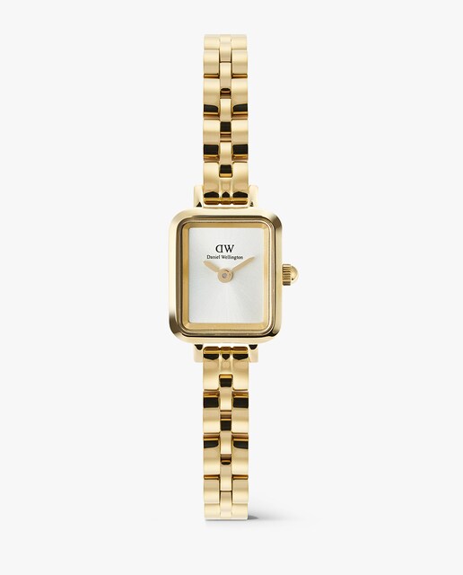 Reloj de mujer Petit Mini Quadro Arch DW00100850 de acero dorado